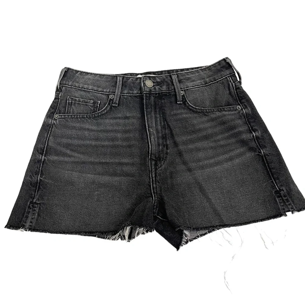 True Religion Caia Fray Hem Mid-Rise Denim Short Size 27 - Picture 4 of 11